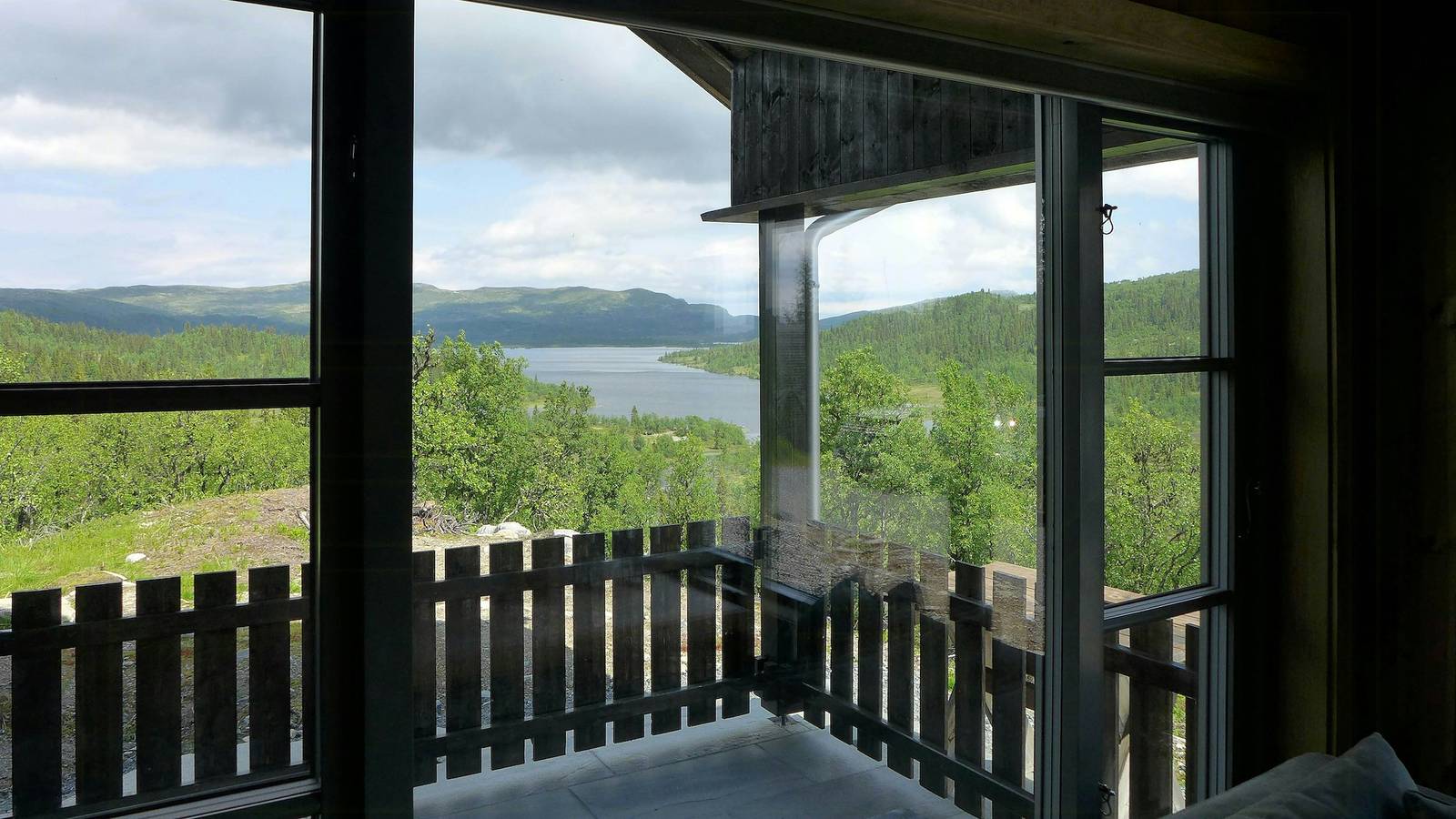 360-graders utsikt fra fjelltoppen i Numedal in Nore og Uvdal 