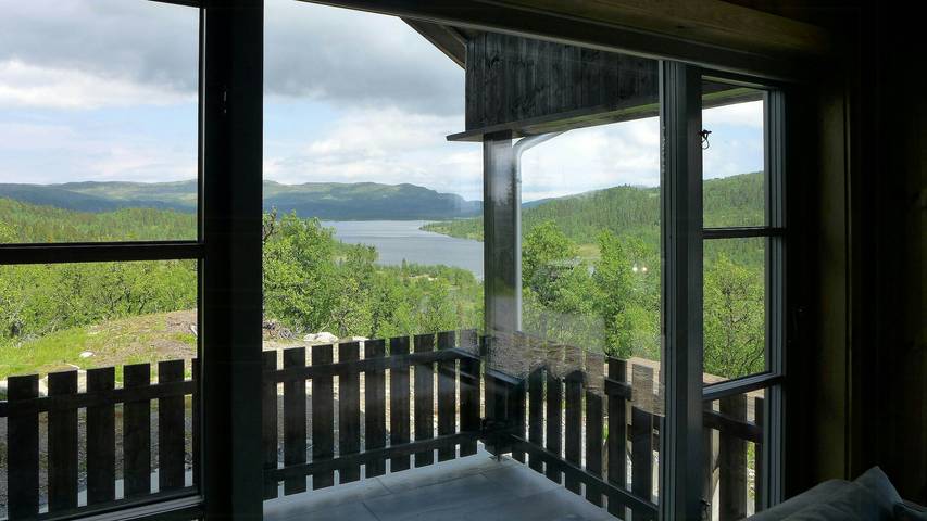 360-Grad-Panorama vom Berggipfel in Numedal in Nore og Uvdal