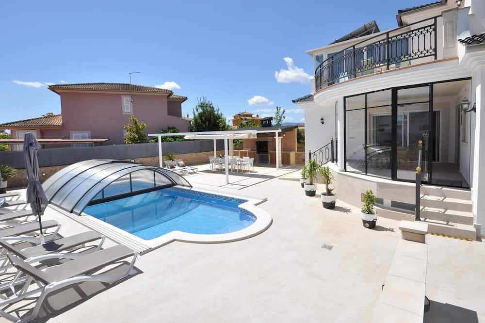 Schönes geräumiges Ferienhaus für Familien mit großem Swimmingpool und Garten - Kostenloses Wlan in Marratxí, Mallorca Westen