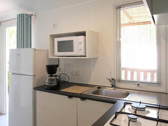 Camping Domaine de La Yole - Mobilheim 6 personen - Premium in Vendres, Mittelmeerküste (Frankreich)