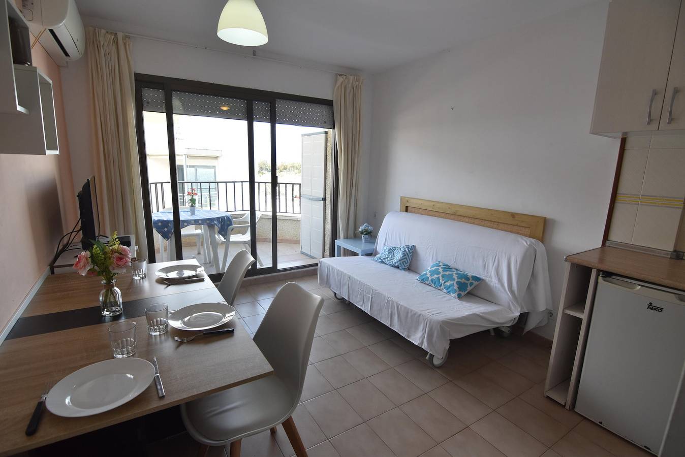 Gehele studio, Studio voor 2 personen met terras in Roses, Upper Empordà