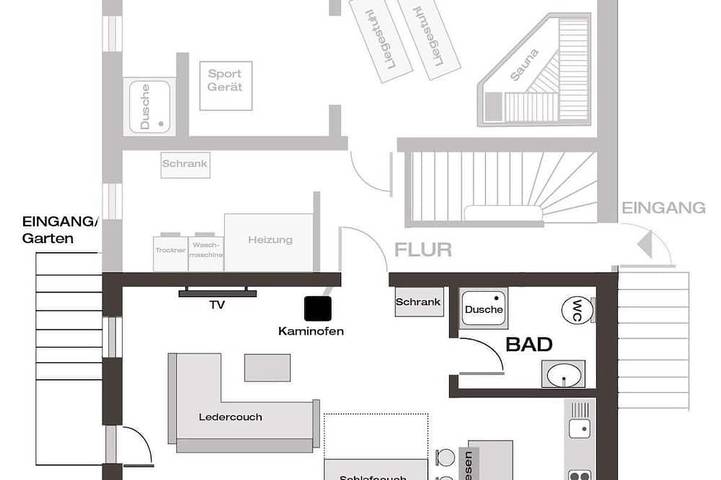 Ferienwohnung für 2 Personen, mit Sauna und Garten in Puttgarden - 4