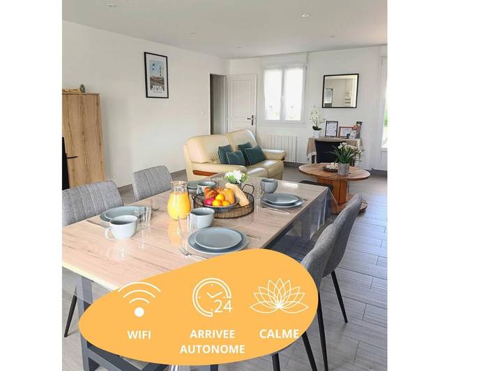 Location de vacances pour 4 personnes, avec vue et jardin à Wailly-Beaucamp