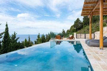 Villa pour 5 personnes, avec balcon et vue sur l’océan dans Paxos
