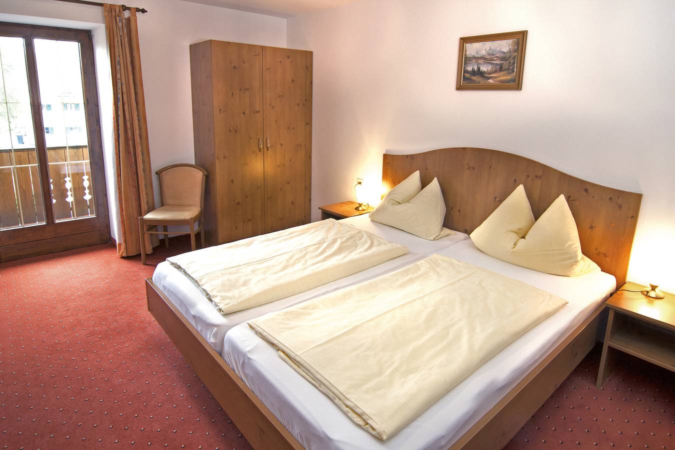 Gasthof Pension Stocker - Doppelzimmer Nr. 6 mit Du/Wc in Prien am Chiemsee, Chiemsee
