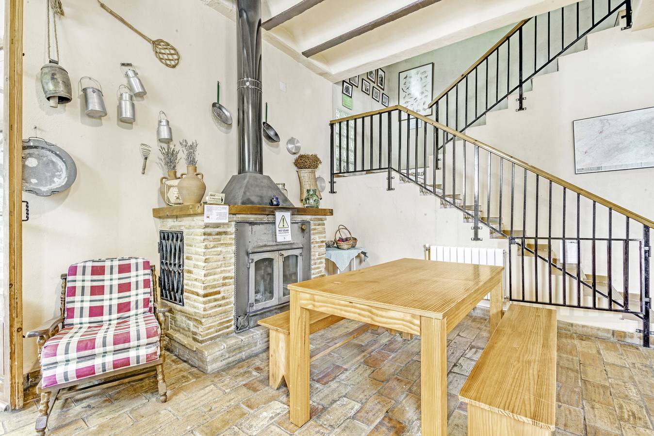 Casa rural 'Albergue Rural Riera D'Agres' con vistas a la montaña, piscina y Wi-Fi in Agres, Interior de Alicante