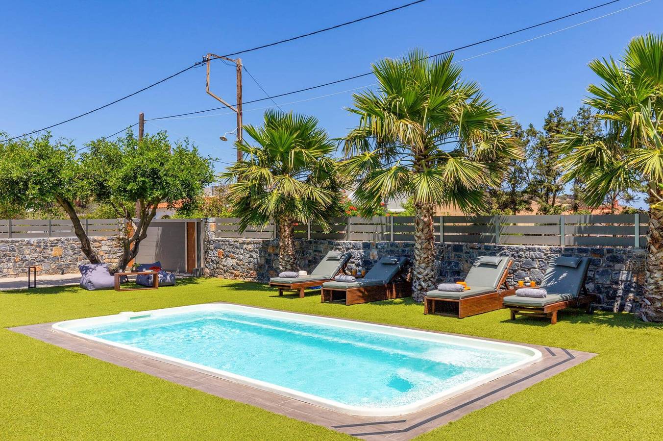 Villa für 4 Personen mit Garten in Agia Pelagia, Achlada