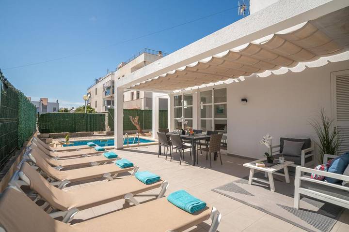 Chalet für 8 Personen, mit Garten und Pool in Can Picafort - 4