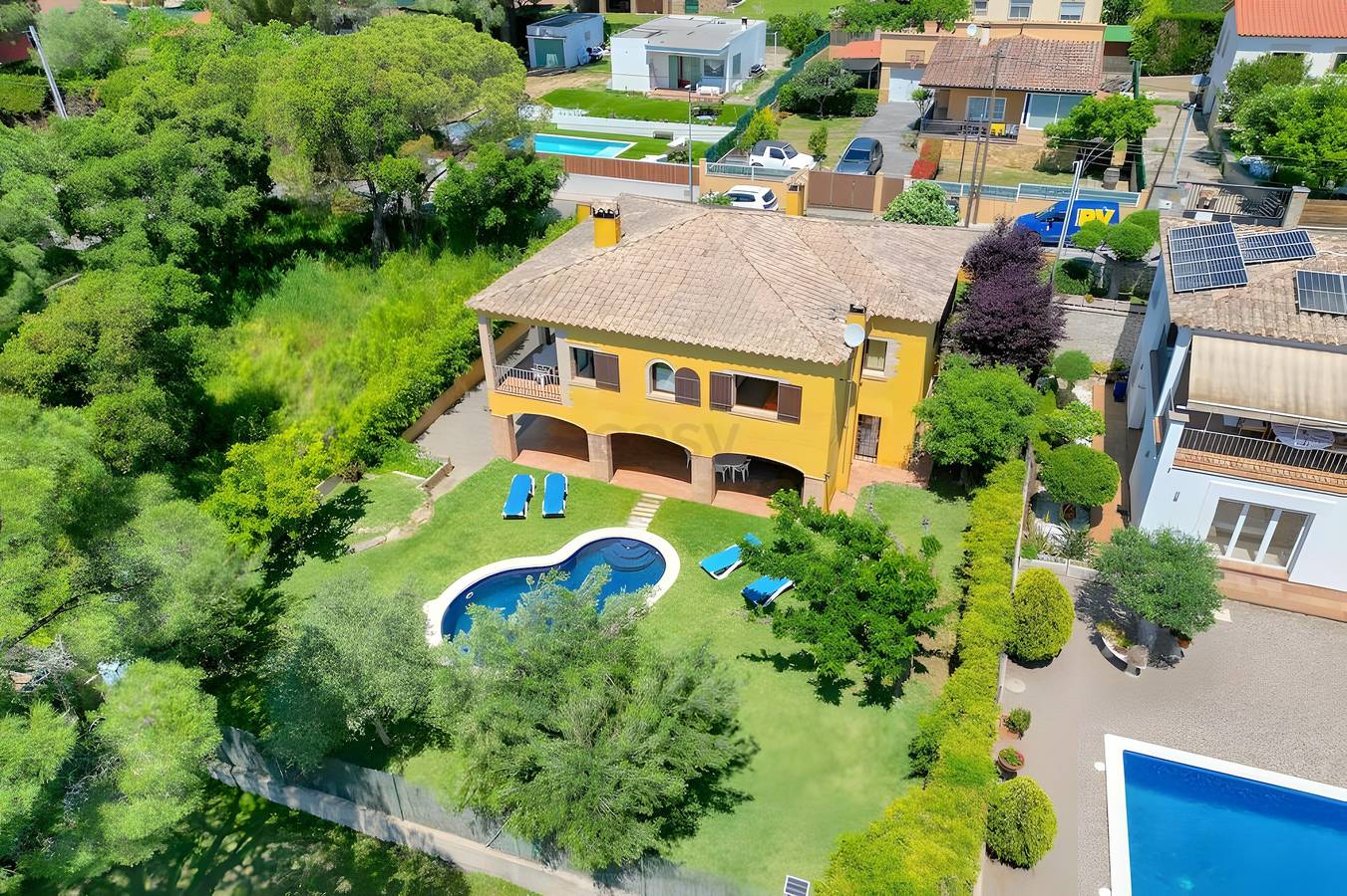 Villa els ocells – Ruhiges Haus mit Pool und schönem Garten in Mas Ambros, Calonge