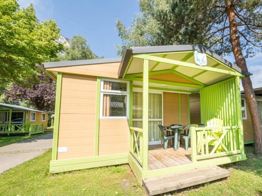 Camping Le Colporteur - Ciela Village - Chalet 4 personen - Ciela Confort Compact - 2 slaapkamers in Le Bourg-d'Oisans, Écrins Nationaal Park