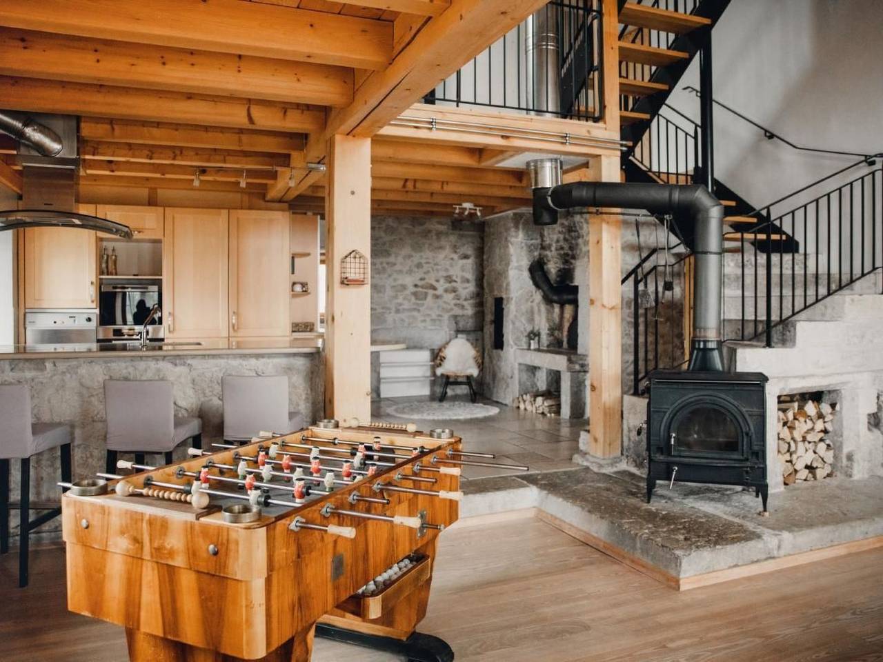 Apartamento entero, Wohnung in altem, renoviertem Bauernhaus in Cantón de Neuchâtel