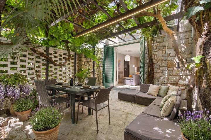 Appartement de vacances pour 4 personnes, avec jardin et terrasse