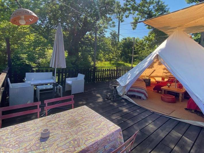 Camping für 5 Personen, mit Pool und Garten sowie Ausblick in der Maremma - 3