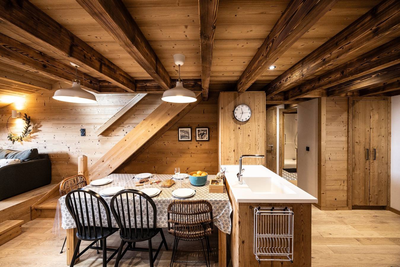 Appartement entier, Maison de vacances « L'alpin » avec vue sur la montagne in La Féclaz, Les Déserts