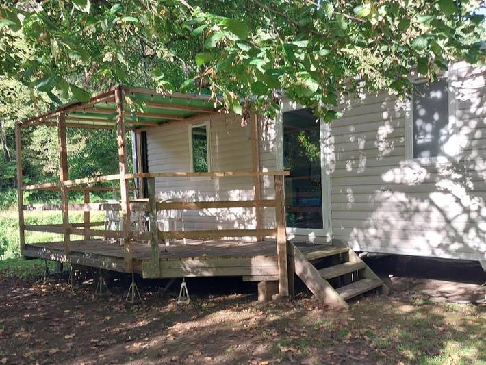 Camping Le Capelan - Mobilhome 4 personnes - 'Irm' Super Mercure (2 chambres) in Meyrueis, Parc national des Cévennes