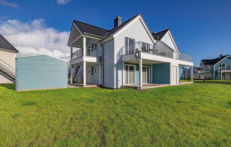 Ferienwohnung für 5 Personen, mit Terrasse und Sauna sowie Garten in Olpenitz