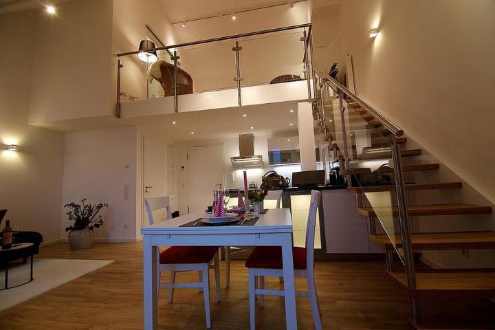 Ganze Wohnung, Karmeliten am Dom /Brüssing - Karmeliten am Dom - Galeriewohnung (55qm) mit Küche und Wlan in Regensburg, Ostbayern