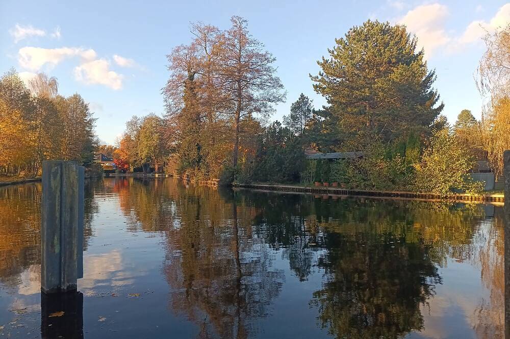 Ihre Auszeit in Grünheide: Ferienhaus - Ankerplatz am Werlsee\nmit Steg und Sauna in Grünheide, Region Oder - Spree
