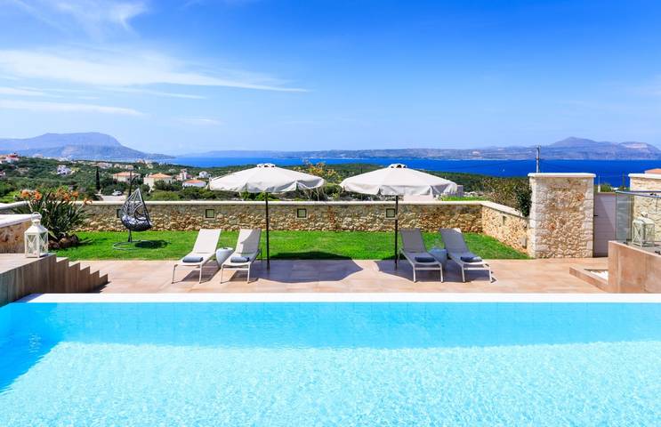 Villa für 6 Personen mit Garten in Kokkino Chorio, Vamos