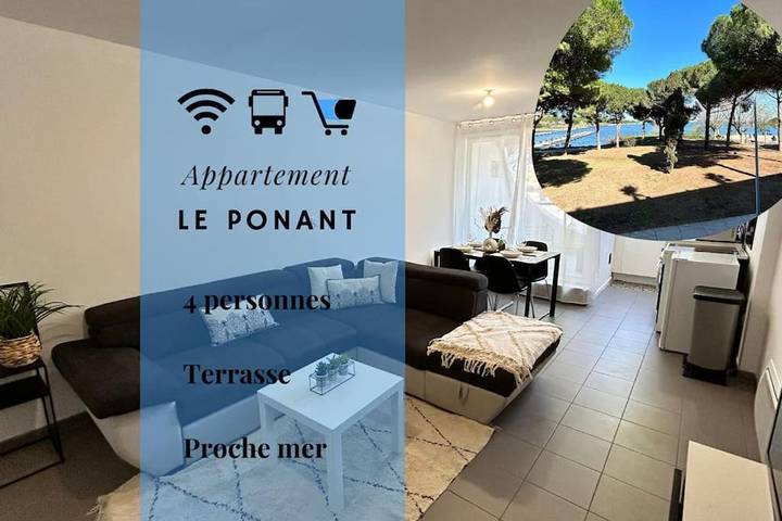 Gîte pour 4 personnes, avec Vue dans Port Gregau