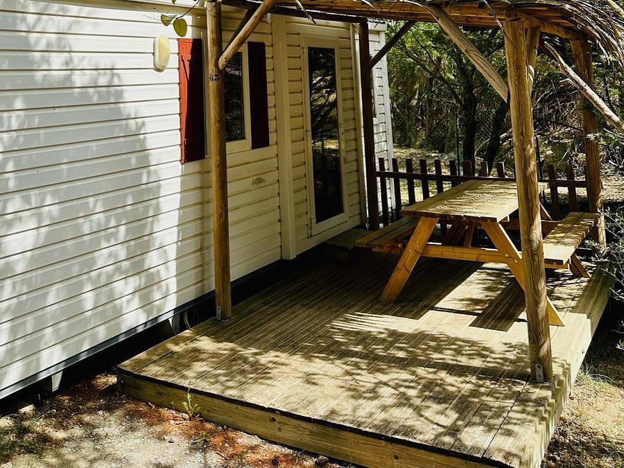 Camping La Grange Neuve - Mobilheim 4 personen - Essentiel - Quartier Réserve in Sigean, Mittelmeerküste (Frankreich)