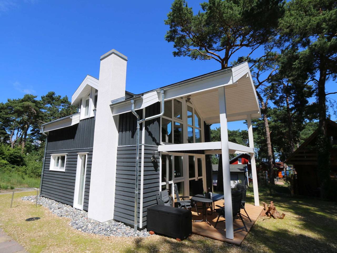 F: Ferienhaus Traumzeit 96  -Strandpark- ca.80m Strand in Baabe, Rügen