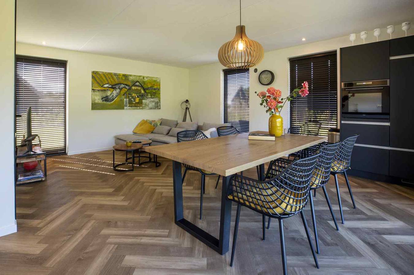 Modernes Ferienhaus für 5 Personen in einem Familienpark mit Schwimmteich in Sint-Nicolaas in Sint Nicolaasga, Friesland