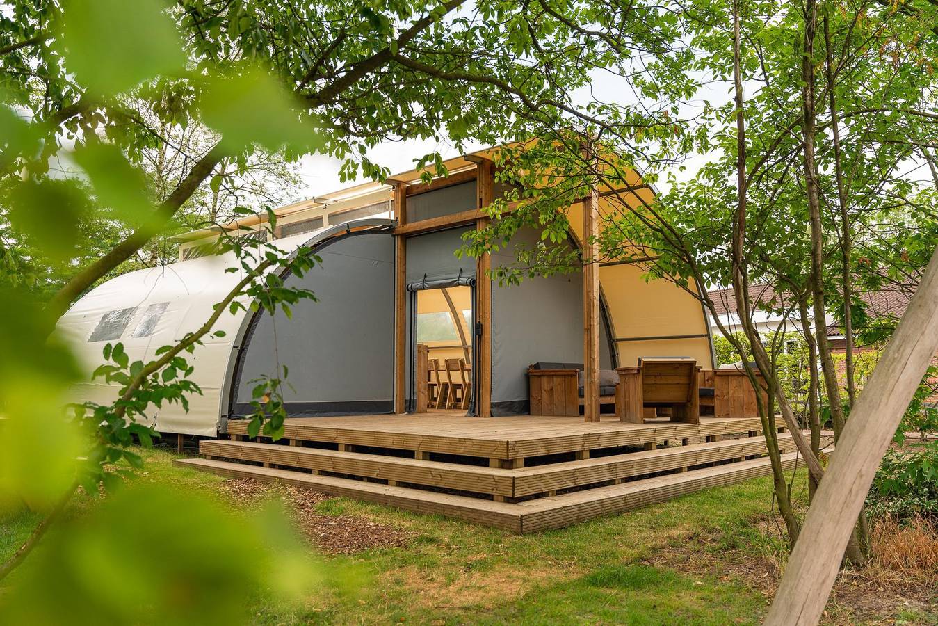 Vakantiepark Mölke — Panorama Lodge met privé sanitair | 5 pers. in Sallandse Heuvelrug