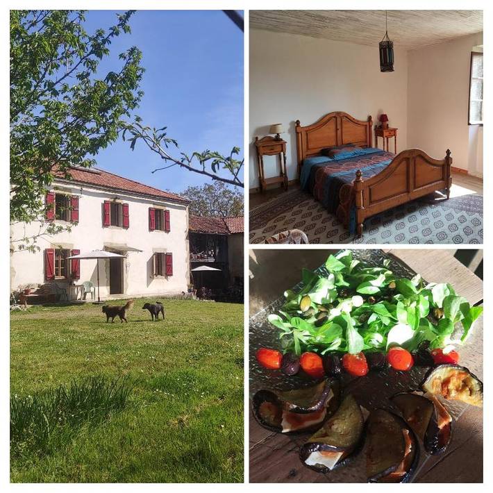 Gîte pour 2 personnes, avec vue et jardin, animaux acceptés dans Clèdes