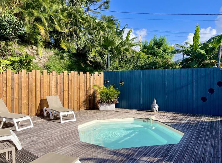 Location de vacances pour 4 personnes, avec piscine ainsi que terrasse et jardin à Pointe-Noire - 4