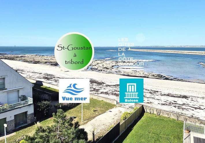 Gîte pour 4 personnes, avec balcon ainsi que piscine et vue à Le Croisic