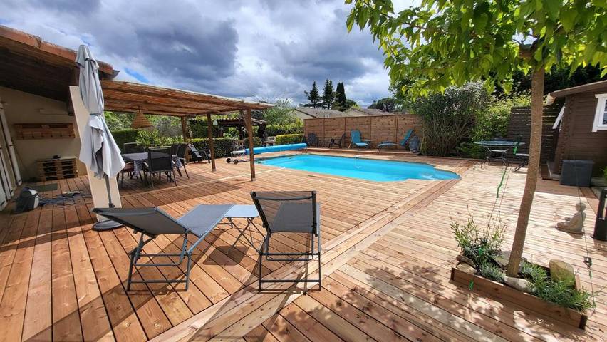 Maison de vacances pour 6 personnes, avec piscine et jardin à Vallon-Pont-d'Arc