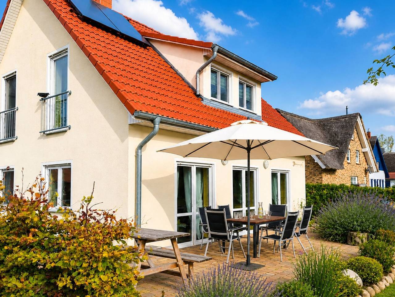 A4 Ferienhaus Sturmvogel mit Kamin Ostseebad Rerik/neu - 4-Raum-Ferienhaus (max. 6 Erw.+1 Baby) mit Kamin in Rerik, Neubukow-Salzhaff