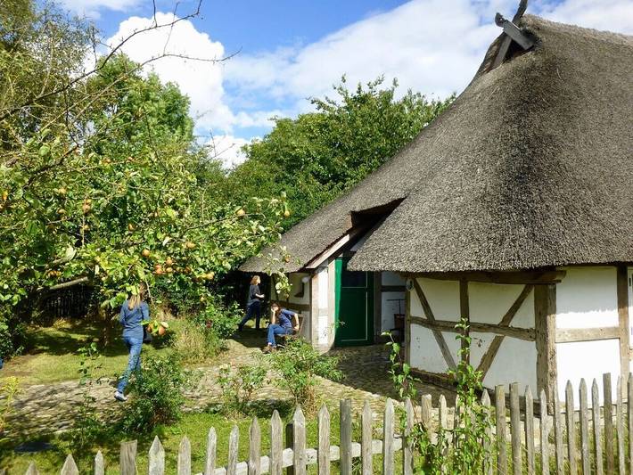 Gemütliche Reetdachkate in Klocksdorf, Carlow