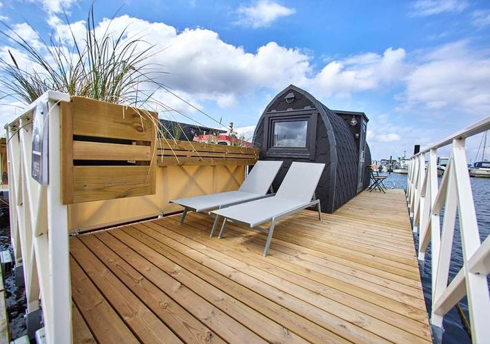 Båt for 4 personer, med Terrasse og Sauna i tillegg til Utsikt i Danmark
