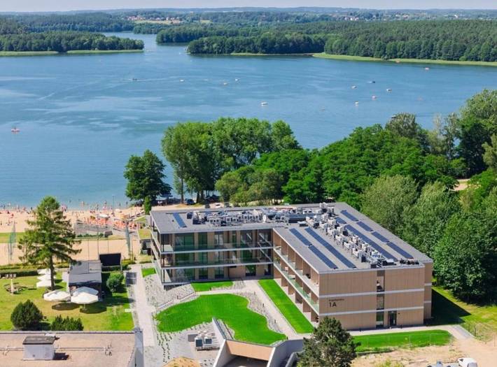 Ferienwohnung für 4 Personen, mit Sauna und Pool sowie Ausblick und Terrasse in Allenstein