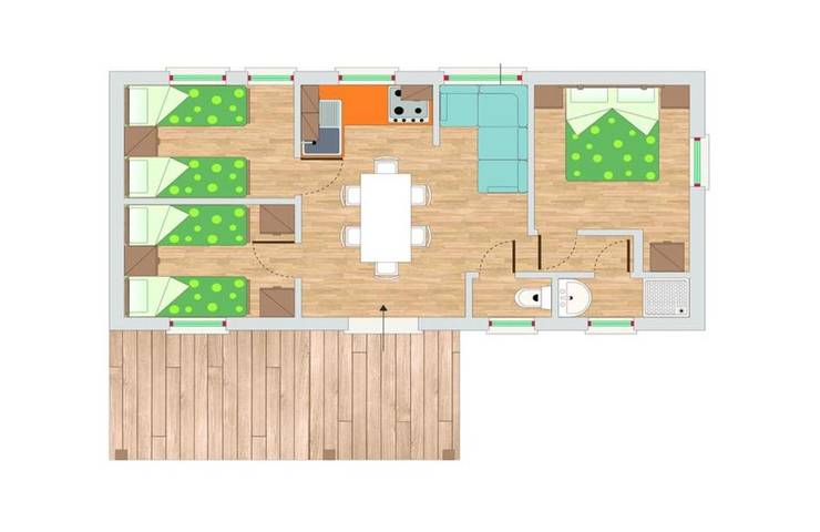 Ferienhaus für 6 Personen, mit Pool, kinderfreundlich in Rosolina Mare - 2