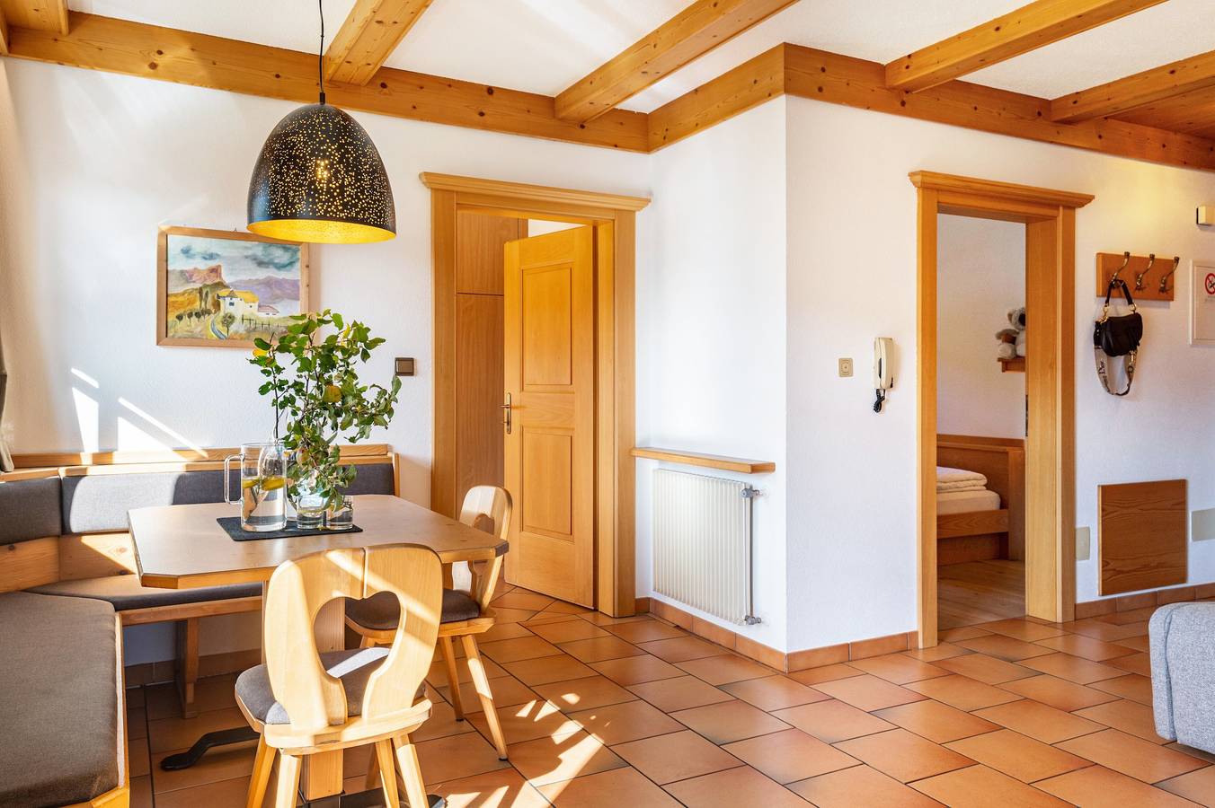 Ganze Wohnung, Hferienwohnung Häuslerhof Betula mit Bergblick, Balkon und Wlan in Villgratner Berge, Niederdorf