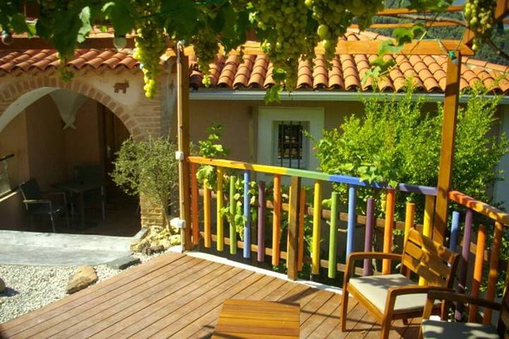 Appartement de vacances pour 6 personnes, avec terrasse ainsi que jacuzzi et sauna