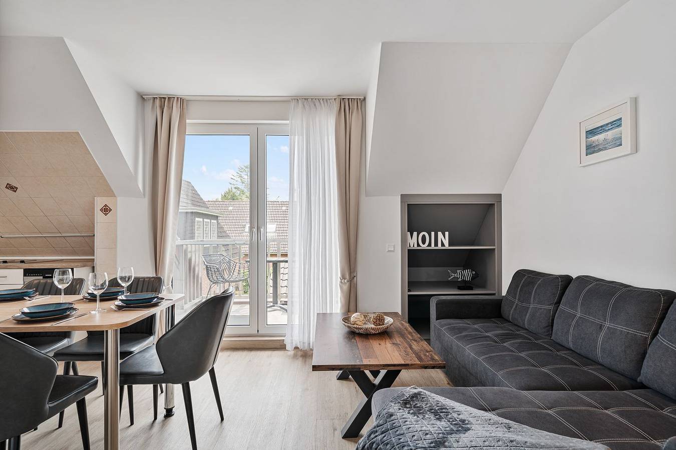 Ganze Wohnung, Kjell Hus - Fewo Dorf - gemütliche 2‑Zimmer‑Ferienwohnung in ruhiger Top‑Lage in Ording! in St. Peter-Bad, St. Peter-Ording