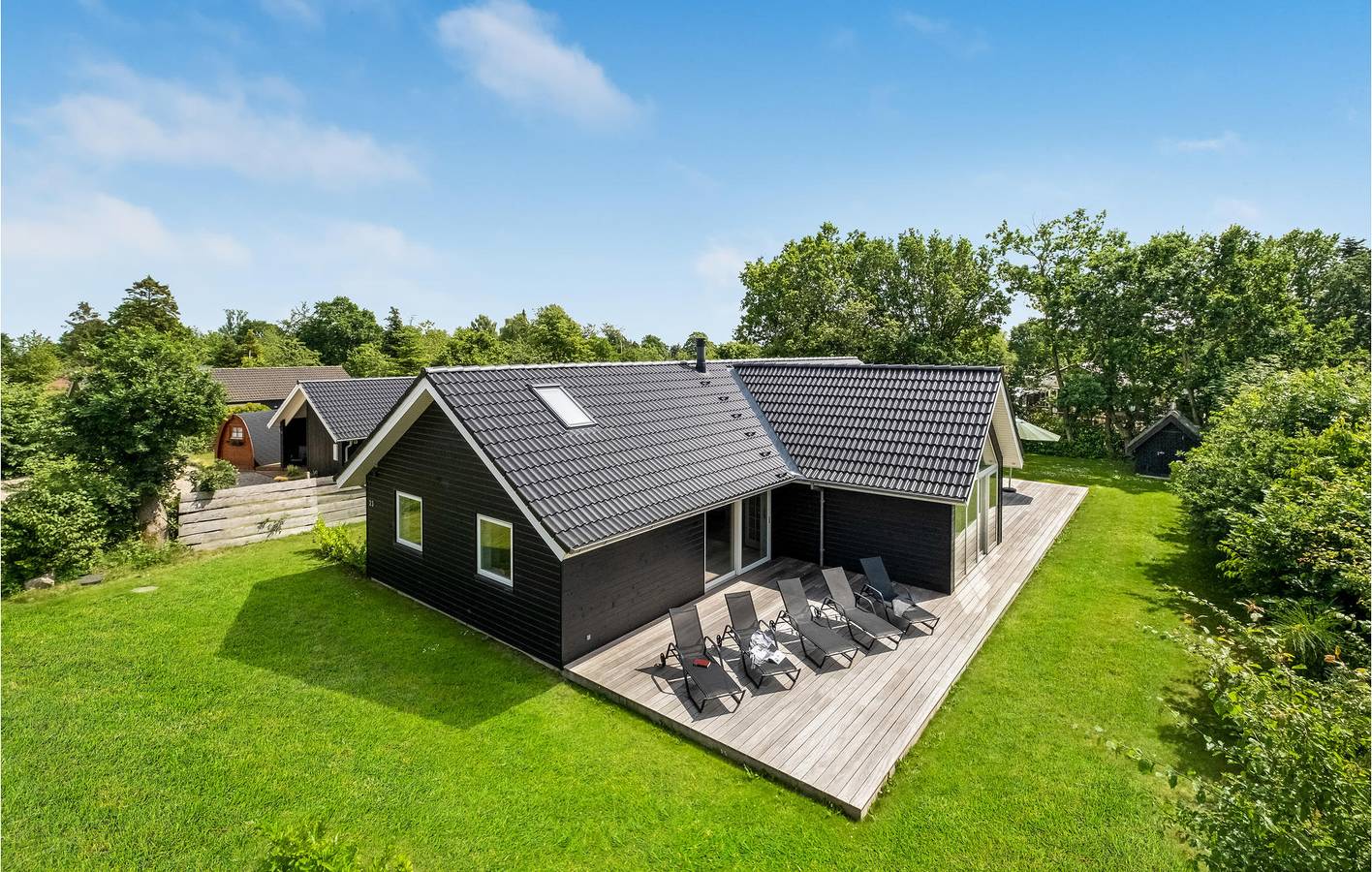 Feriehus for 10 personer med have in Saksild Strand, Rude Strand