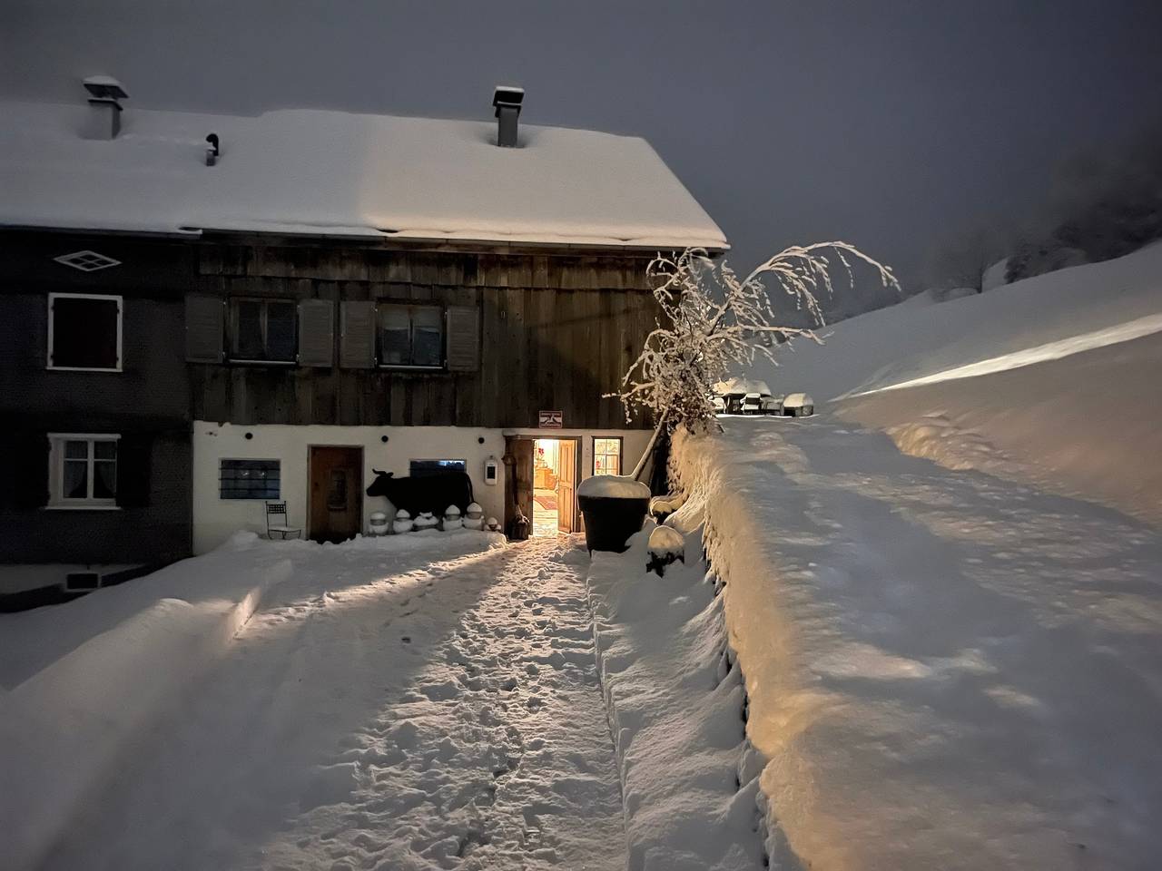 Casa vacanze 'Evelyn's Hütte' con vista sulle montagne, terrazza privata e Wi-Fi in Schwarzenberg, Bodensee-Vorarlberg