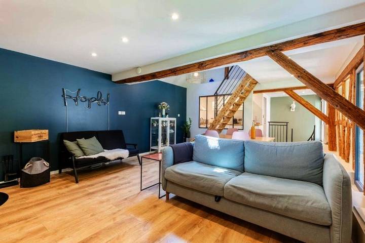 Maison d’hôte pour 6 personnes, avec piscine ainsi que jardin et sauna à Osthofen