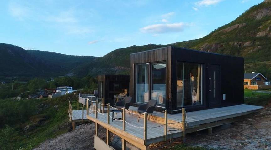 Lodge für 2 Personen, mit Terrasse und Ausblick - 1