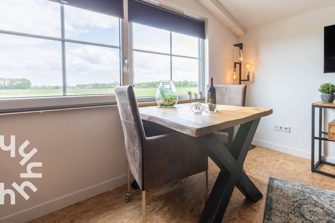 Ganze Wohnung, Modernes 2-Personen-Studio mit einzigartiger Aussicht auf das weite Land in Wezep in Veluwe