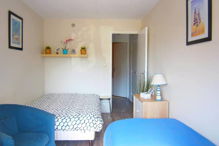 Appartement entier, Cabourg - Appartement tout confort 1/6pers WIFI en Rdj avec terrasse 100m plage in Cabourg, Région de Caen