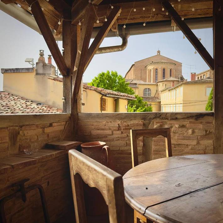 Appartement de vacances pour 5 personnes, avec Balcon ainsi que Terrasse et Vue à Gaillac