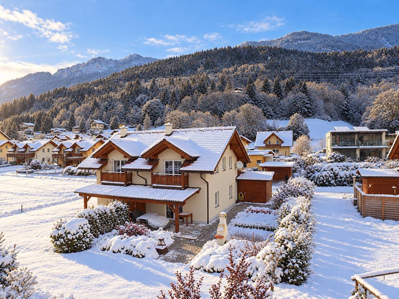 Luxusferienhaus mit großem Garten nach Süden in Gailtaler Alpen, Kötschach-Mauthen