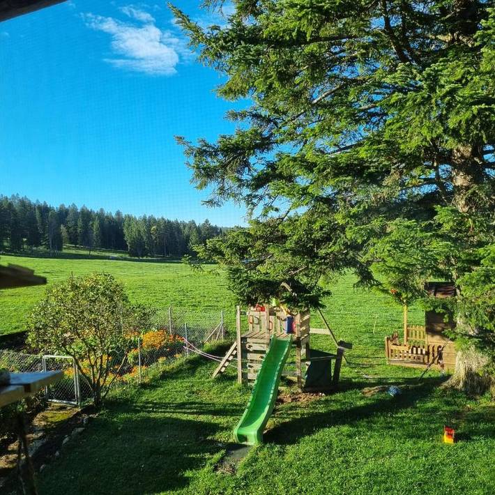 Gîte pour 5 personnes, avec Terrasse ainsi que Jardin et Vue dans La Brévine