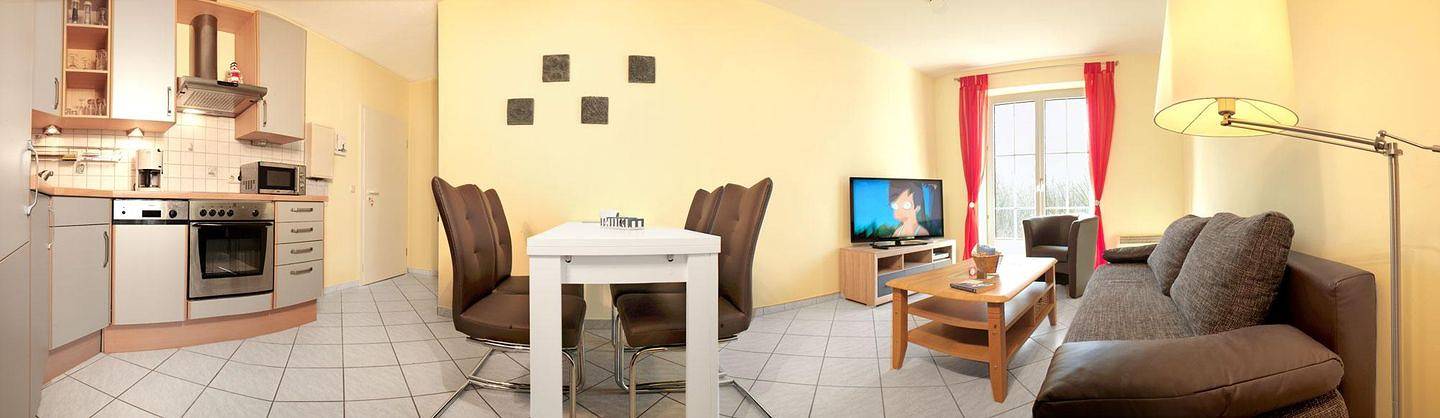 Ferienwohnung für 3 Personen, mit Terrasse und Ausblick, mit Haustier in Gollwitz - 2